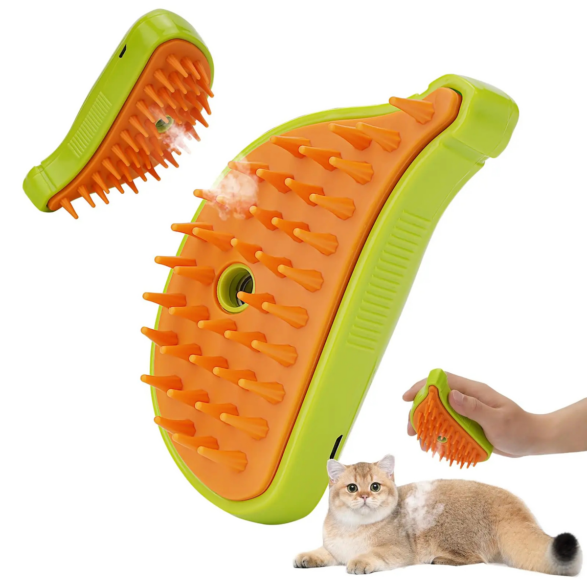 PetCareAB™ 3-in-1 Steamy Pet Brush